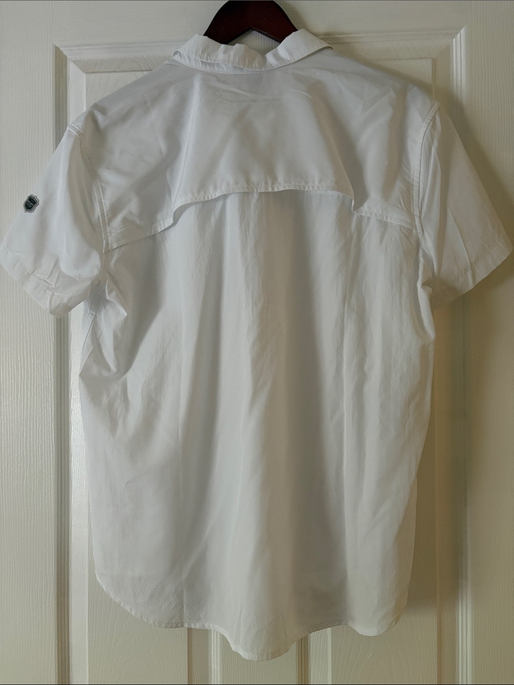 Eddie Bauer White Short-Sleeve Button Front Camp Shirt - Picture 10 of 15
